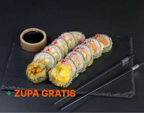 Lunch w Tempurze — zestaw sushi lunch z dostawą w Toruniu