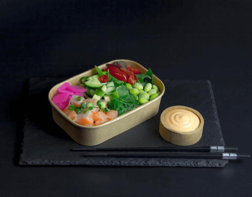 Ryż z Łososiem Surowym — danie z ryżem sushi z dostawą w Toruniu