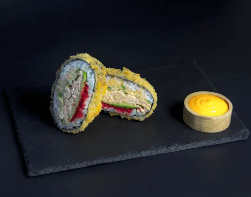 Sushi Burger z Pieczonym Łososiem