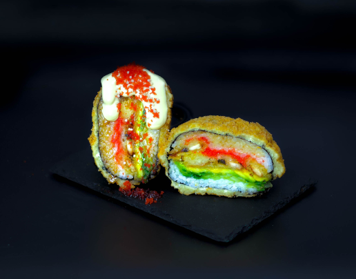 Суши-бургер с угрем