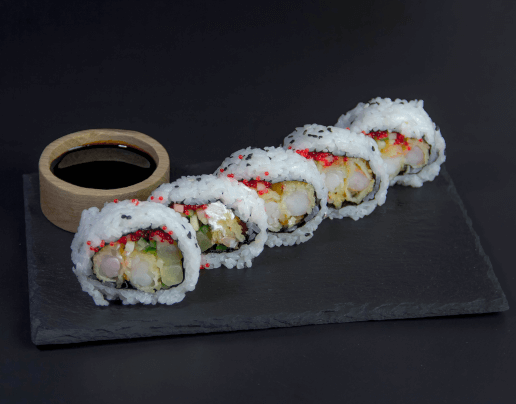 Uramaki with Shrimp in Tempura - смачні суші урамакі з доставкою в Торуні