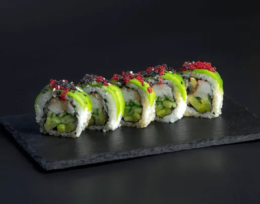 Dragon Zielony — efektowne rolki dragon sushi z dostawą w Toruniu
