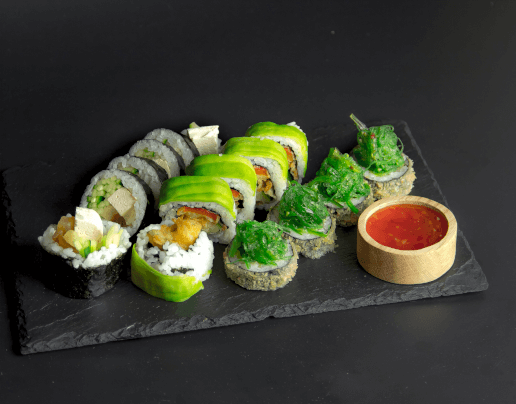Wegańska Opcja Mała — zestaw sushi z dostawą w Toruniu